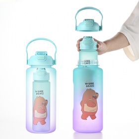2023 best selling products tomatodos 2000ml botellones 2in 1 3 in 1 4 in 1 set bottle plastic water bottle with customized logo