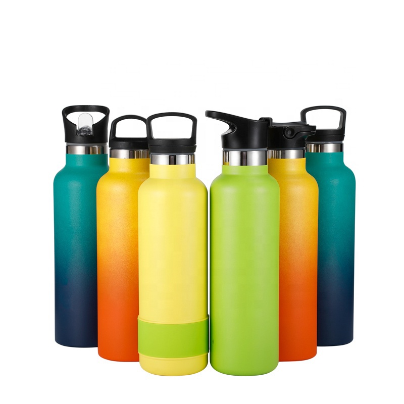350Ml 500ml 750ml Capacity Insulated Stainless Steel Water Bottles with American Wide Mouth Vacuum Flask