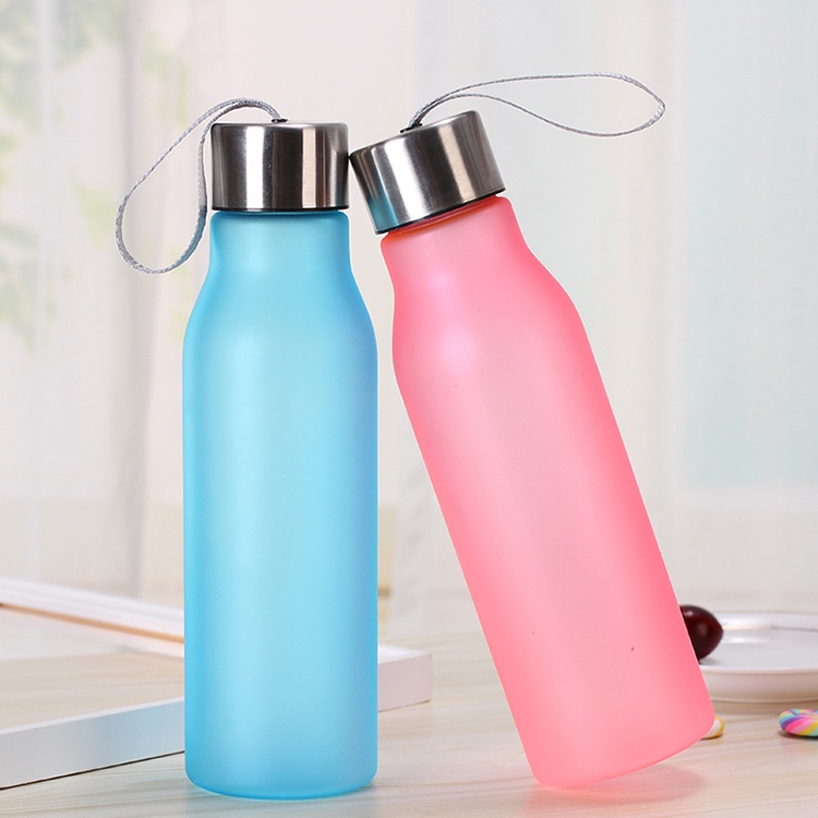 New custom daily necessities plastic creative gift water bottle outdoor portable bottle advertising bottle