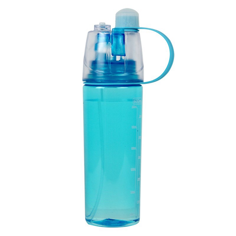 600ml plastic water bottle sport water mist spray water bottle