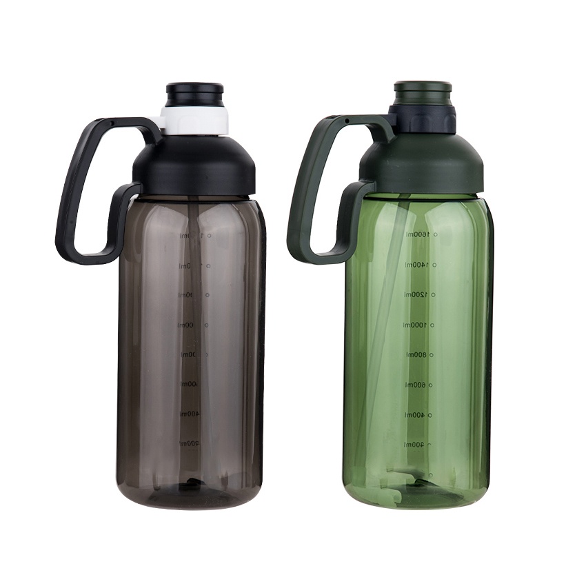Wholesale 1600ml Large capacity outdoor GYM plastic sports water bottle