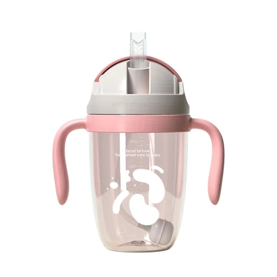 Hot selling New Design Duck Beak Baby Cup For Drinking OutDoor With Straw Baby products kids water bottle