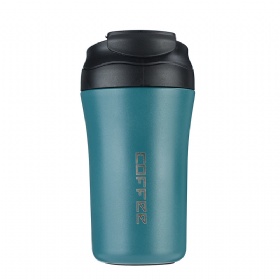 16oz stainless steel insulated coffee mug with 2 in 1 lids for drinking hole and straw drinking