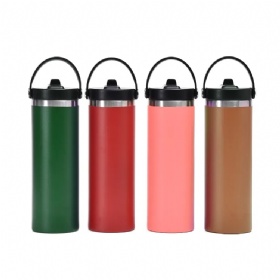 20oz double wall custom logo insulated insulated stainless steel water bottle with straw Insulated Travel Coffee Mug 20oz