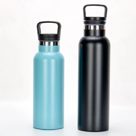 Portable 500ml Double Walled Insulated Vacuum Flask Stainless Steel Sport Water Bottle with Wide Mouth