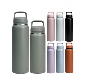 25oz Travel Water Bottle with Removable Tea Infuser Strainer Stainless Steel Insulated Bottle for Loose Tea flask with Chug Cap