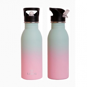 500ml 700ml Single Wall Stainless Steel Water Bottle Leakproof Seal with Straw and Locking Spout BPA Free with Carry Handle